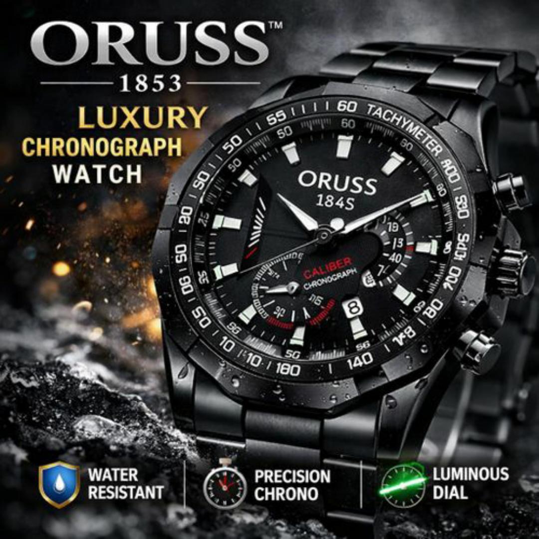 ORUSS Luxury Wrist Watch For Men – Men’s Quartz Mechanical Design Watches Man – FREE Elegant Gift Box & Bracelet Adjustment Tool