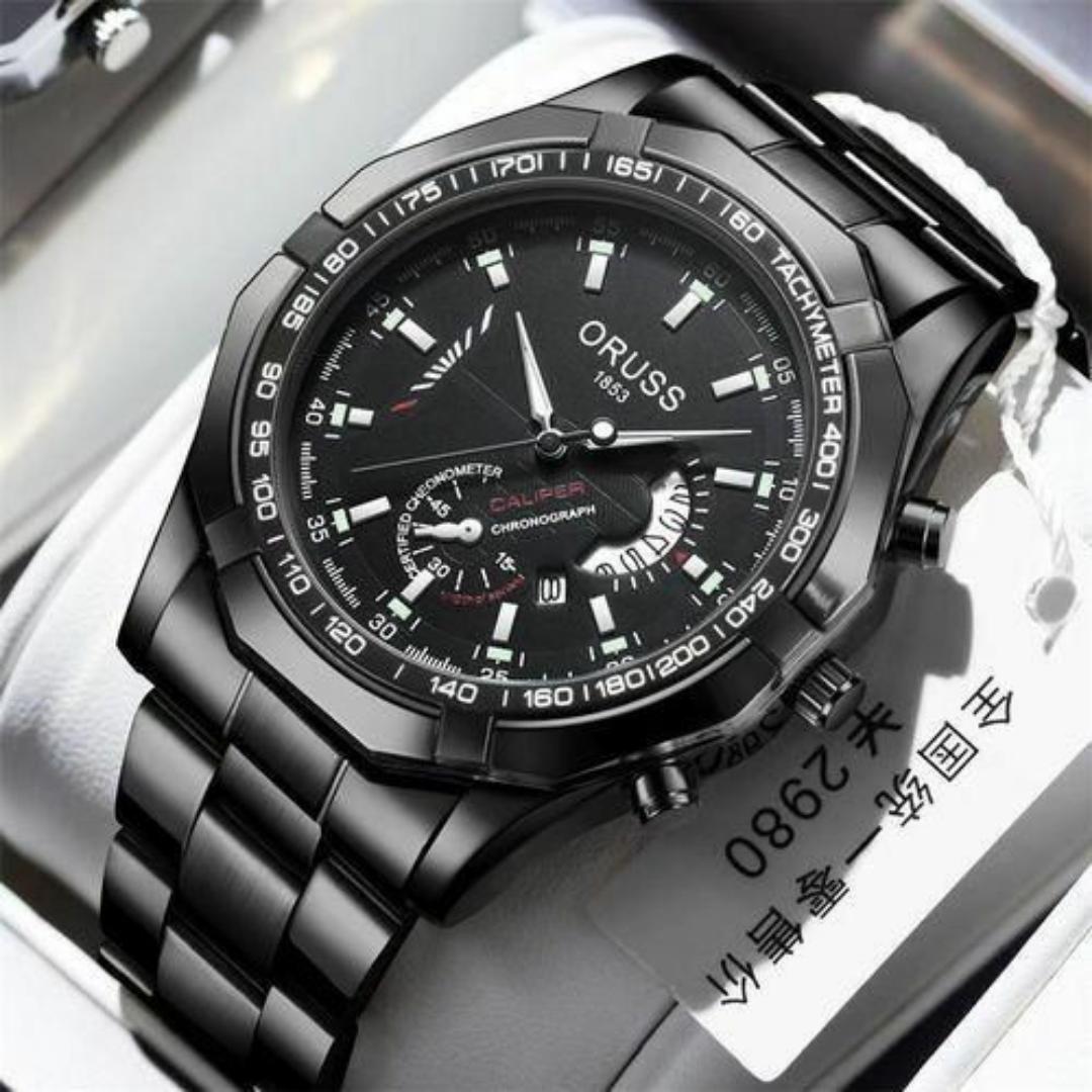 ORUSS Luxury Wrist Watch For Men – Men’s Quartz Mechanical Design Watches Man – FREE Elegant Gift Box & Bracelet Adjustment Tool