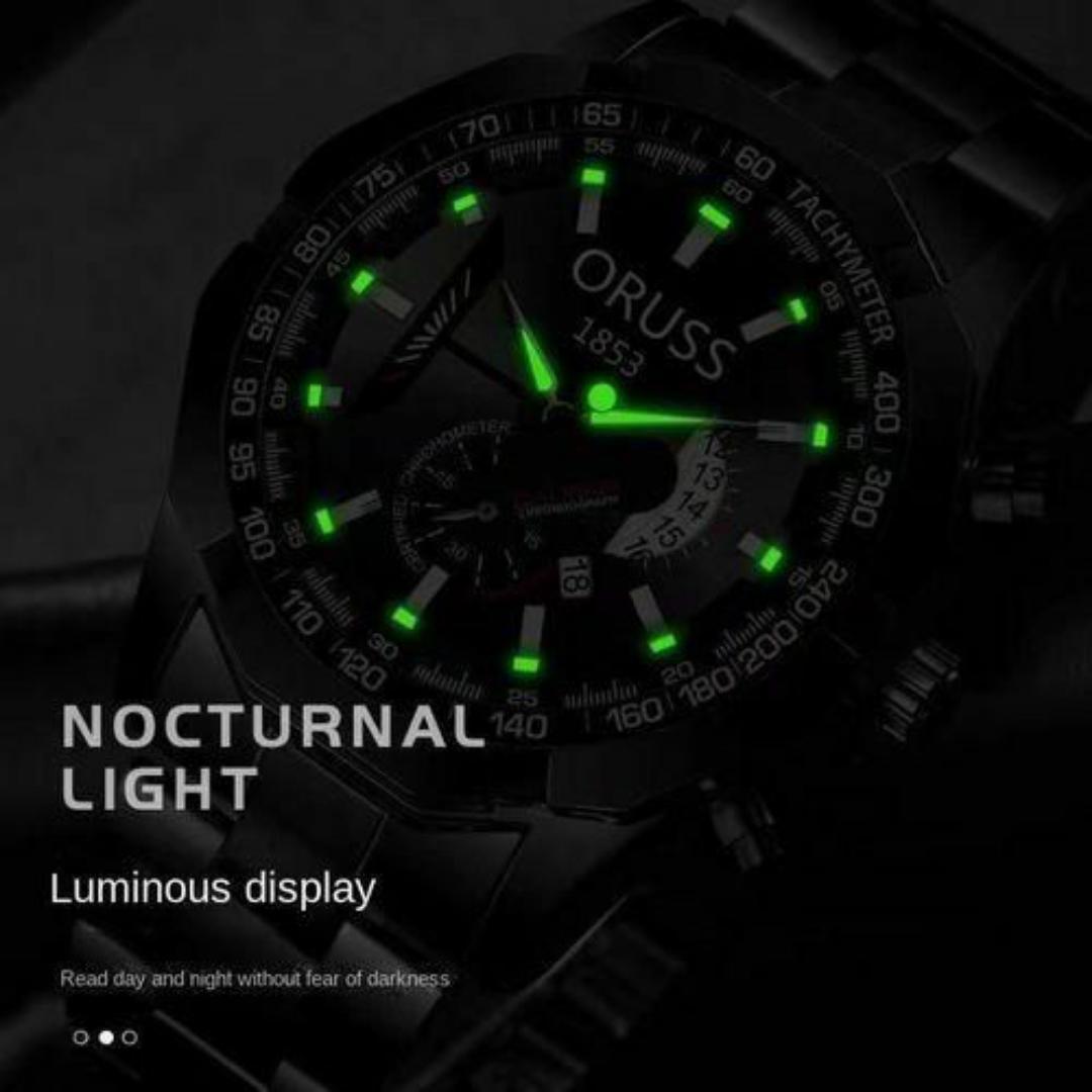 ORUSS Luxury Wrist Watch For Men – Men’s Quartz Mechanical Design Watches Man – FREE Elegant Gift Box & Bracelet Adjustment Tool