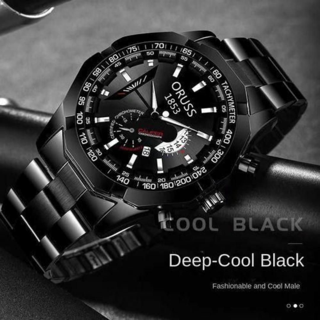 ORUSS Luxury Wrist Watch For Men – Men’s Quartz Mechanical Design Watches Man – FREE Elegant Gift Box & Bracelet Adjustment Tool