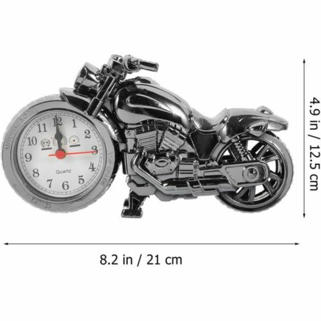 Vintage Motorbike Alarm Clock | Creative Motorcycle Table Clock & Desk Ornament Home Decor Gift