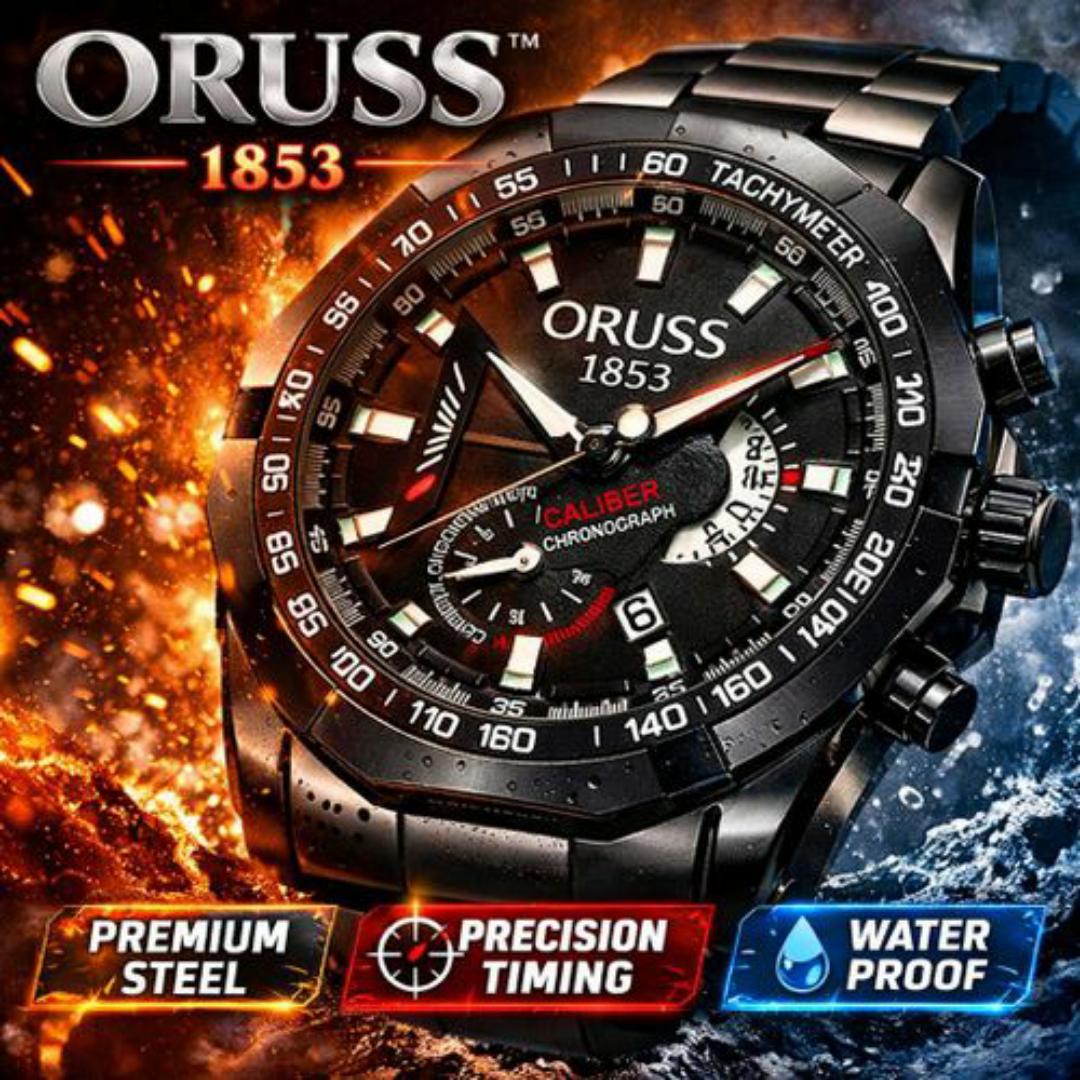 ORUSS Luxury Wrist Watch For Men – Men’s Quartz Mechanical Design Watches Man – FREE Elegant Gift Box & Bracelet Adjustment Tool