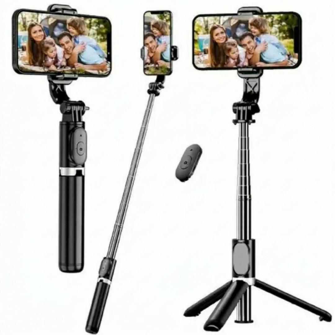 3-in-1 Wireless Bluetooth Selfie Stick Tripod - 360° Rotation Adjustable Phone Stand for YouTube, TikTok & Vlogging