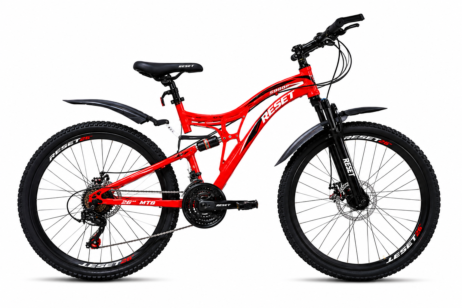 {PROMOTION!!!} Reset 26 Inch Full Suspension Mountain Bike