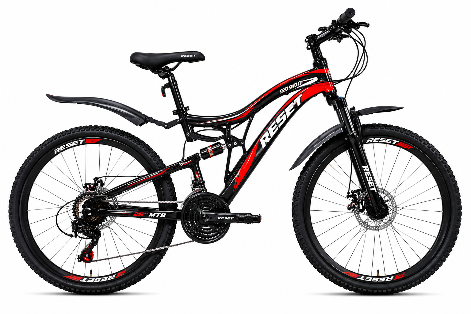 {PROMOTION!!!} Reset 26 Inch Full Suspension Mountain Bike