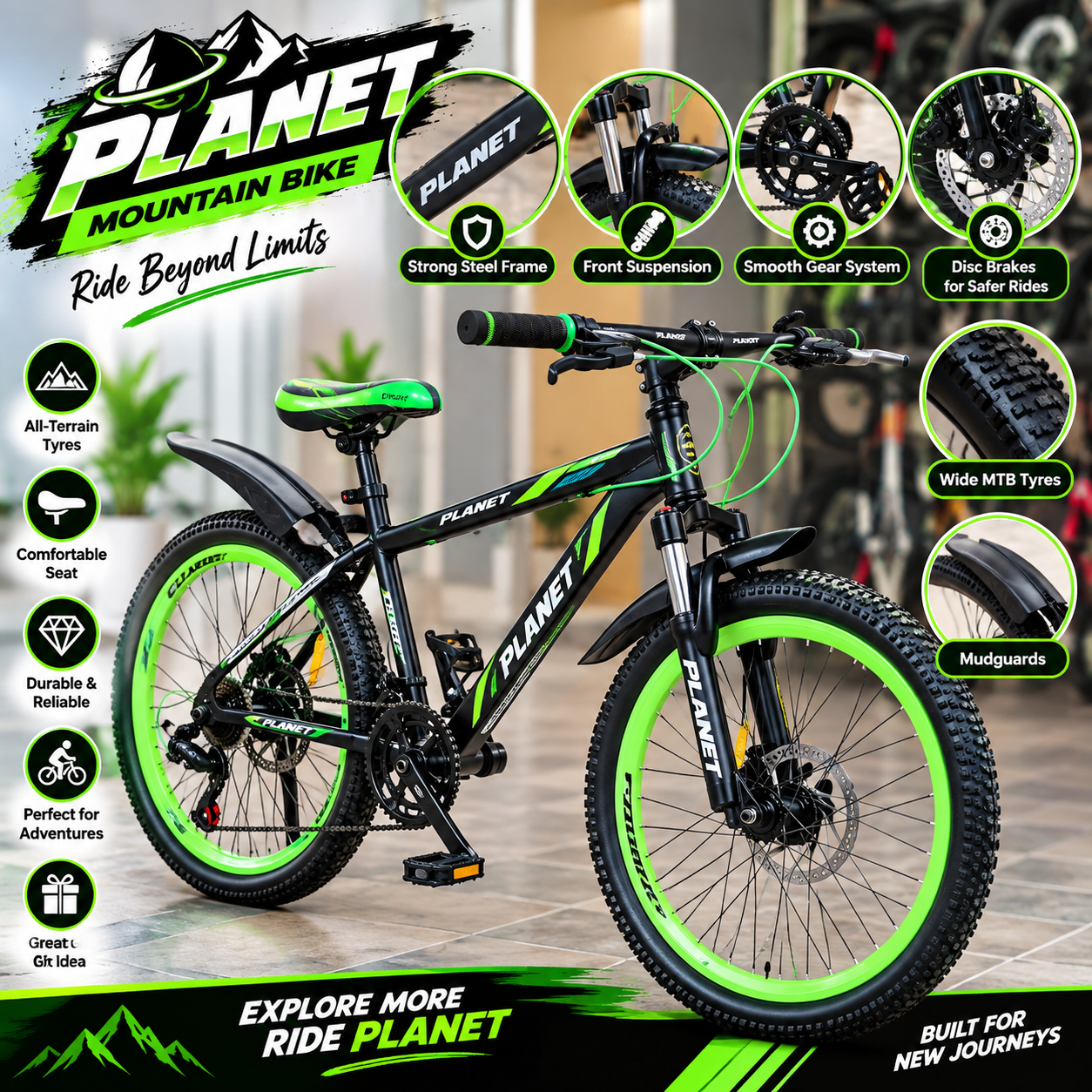 PLANET Mountain Bike Size 24