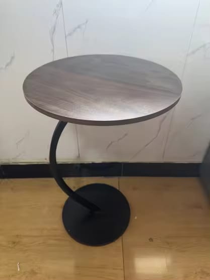 Round Coffee Table Premium Wooden Round Table / Bedside Table / Side Table / Sofa End Table for Bedroom & Living Room - Sturdy Wooden Top