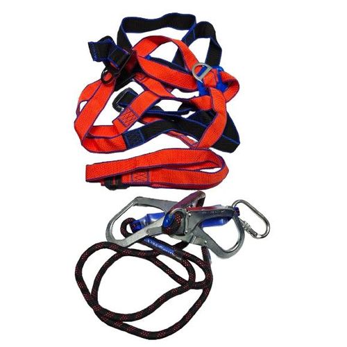 Wooden Pole Climbers with Safety Harness - 10" Durable Fall Protection Equipment
