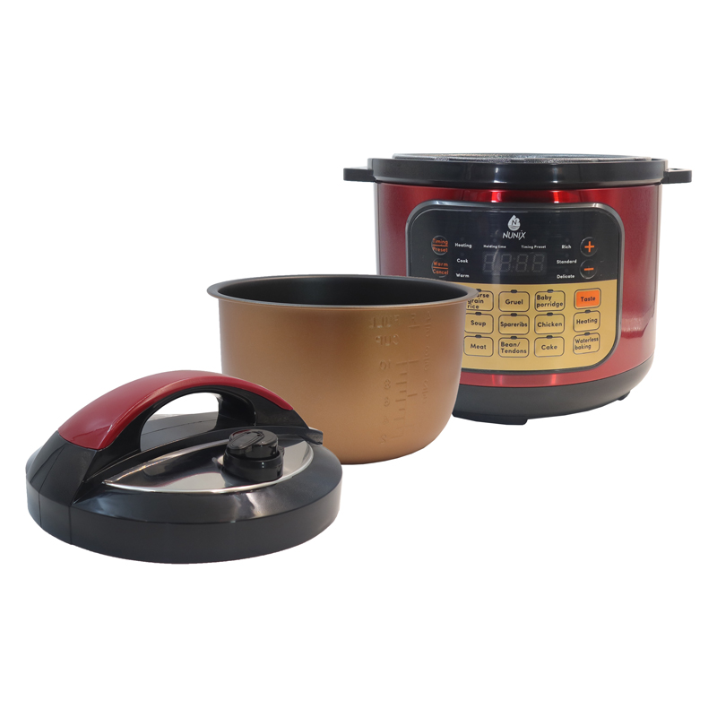 Nunix 5L screen electric pressure cooker Multi-Functional Smart Electric Pressure Cooker Explosive Proof PC02