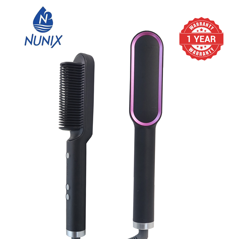 Nunix Hair Straightening Brush Comb  Electric SY-308