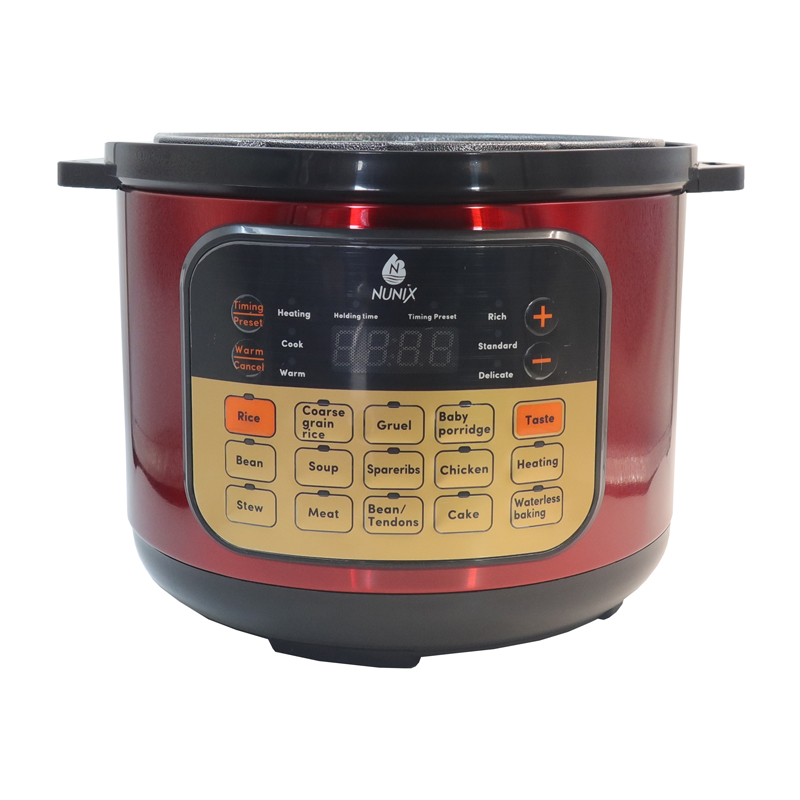 Nunix 5L screen electric pressure cooker Multi-Functional Smart Electric Pressure Cooker Explosive Proof PC02