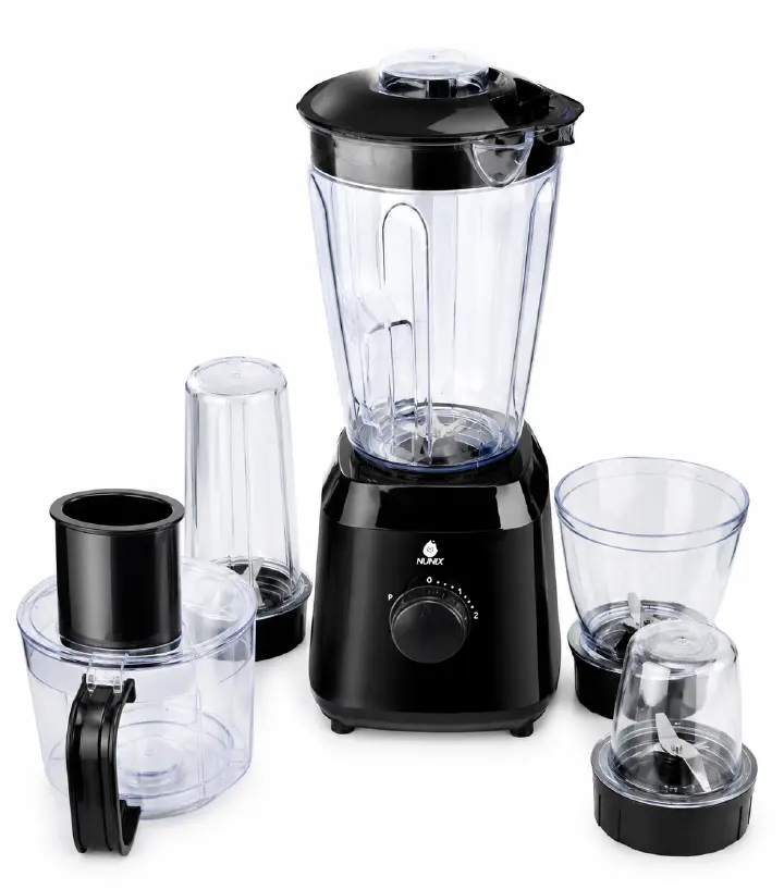 Nunix  1.5L 5 IN 1 Blender Juicer Household Appliances With Grinder 【Hot】 Motor Stainless Steel  AK950