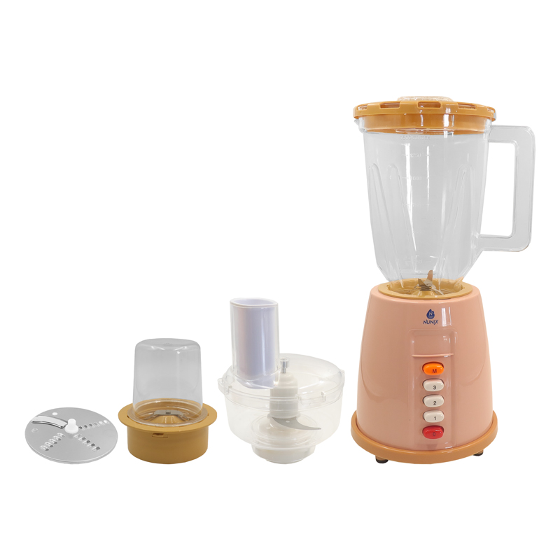 Nunix AK555  1.5L 3 IN 1 Blender Juicer Household Appliances With Grinder 【Hot】3 Speed Motor Stainless Steel