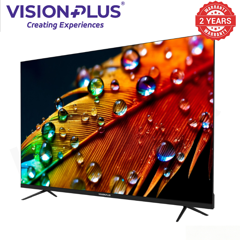 Vision Plus 50 Inch VP8850QV QLED 4K Smart TV  Vidaa OS Free Wall Mount Bluetooth Dolby Audio Two year Warranty