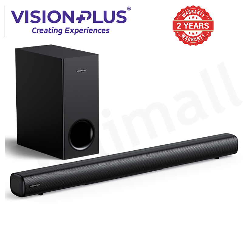 Vision Plus VP2111SB Soundbar  Immersive Sound 2.1 CH Sound Bar 240W Two Year Warranty