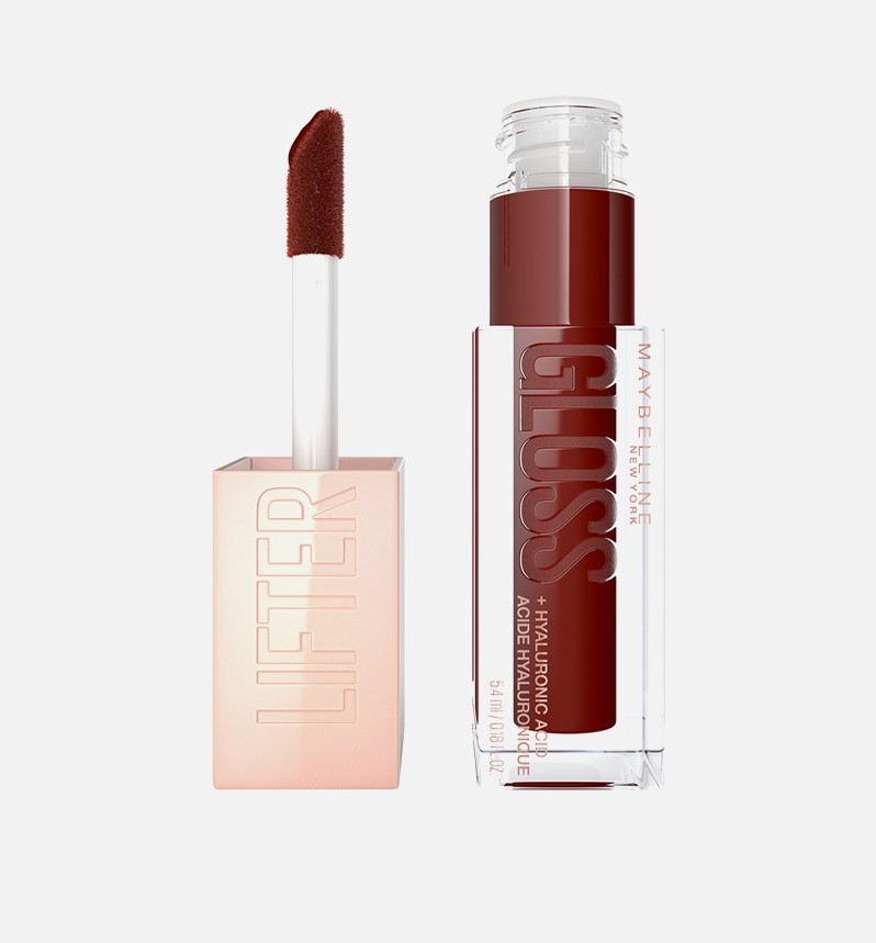 Lifter Gloss Honey 028 Lip Gloss with Hyaluronic Acid - 028 Maple, 5ml. Hydrating Formula with High Shine Finish for Visibly Plumper and Fuller Looking Lips.