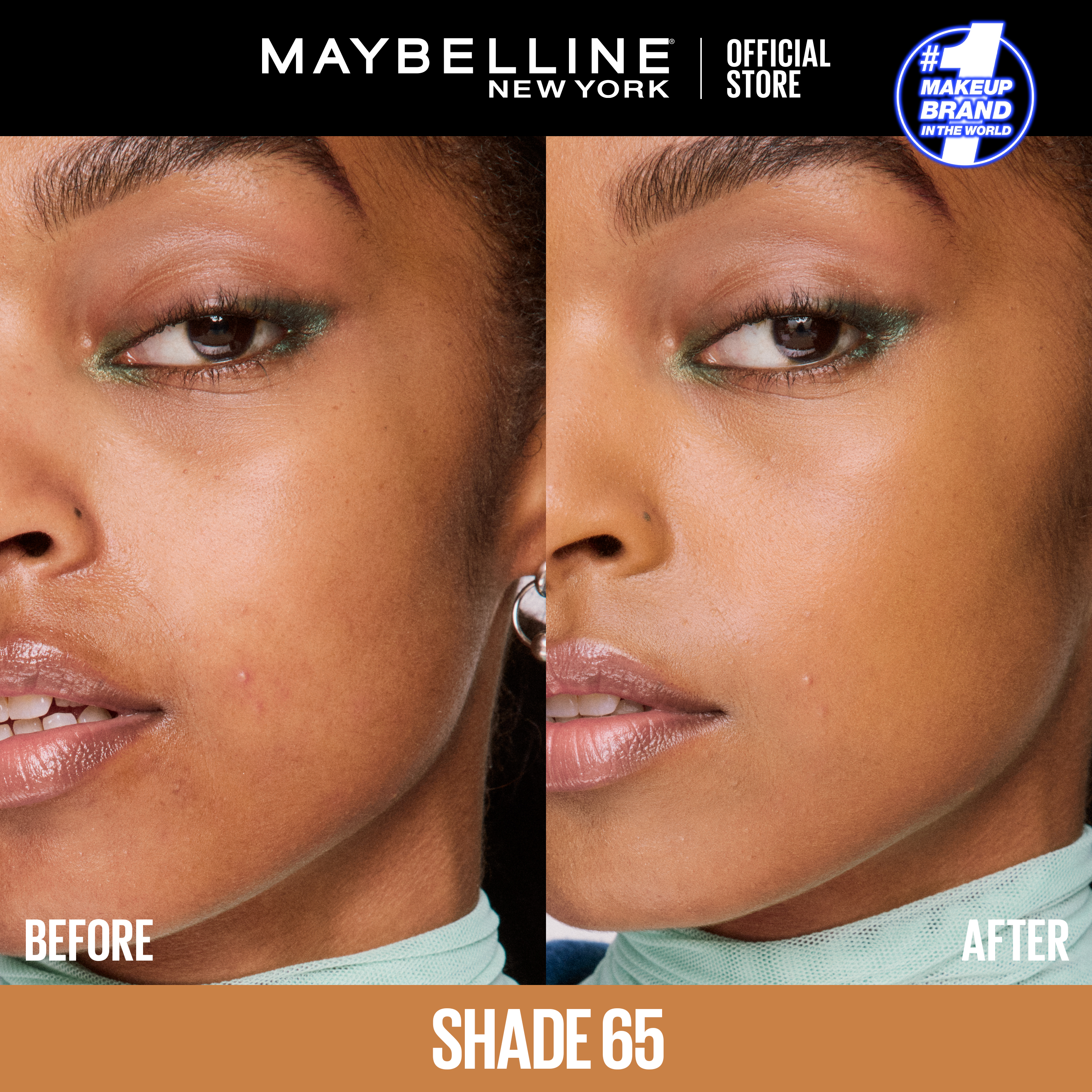 Maybelline Fit Me Spot Rescue Breathable Full Coverage Concealer - Shade 65, 15ml. Enriched with Salicylic Acid, Vitamin C and Glycerin for Blemish Correction and Radiant Skin