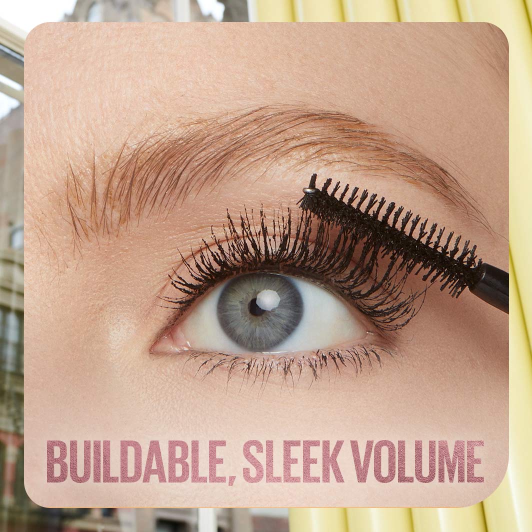 Maybelline Colossal Bubble™ Washable Mascara, Volumizing & Lengthening Formula, Inflator Brush for Separated Sleek Lashes, Blackest Black, 0.33 fl oz