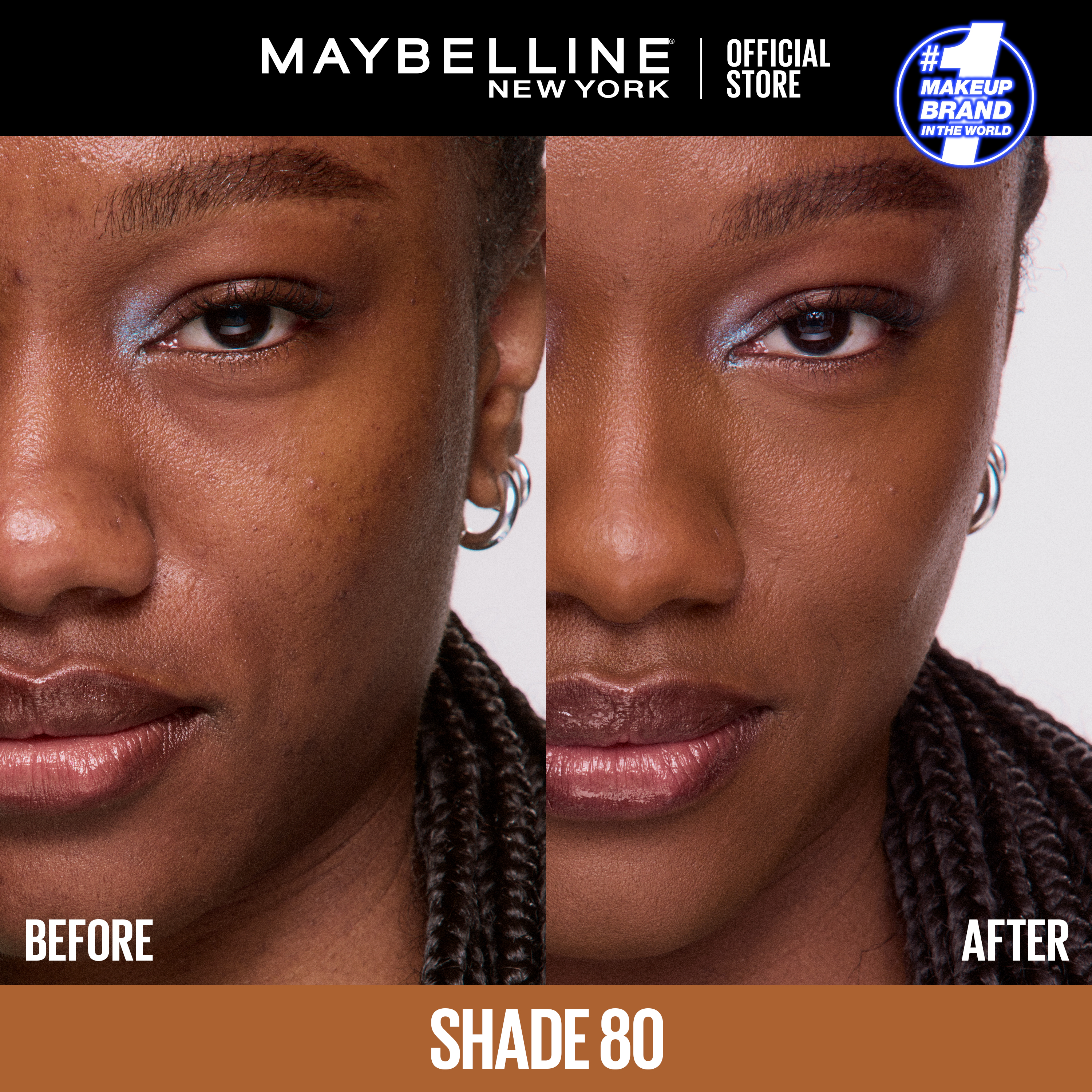 Maybelline Fit Me Spot Rescue Breathable Full Coverage Concealer - Shade 80, 15ml. Enriched with Salicylic Acid, Vitamin C and Glycerin for Blemish Correction and Radiant Skin