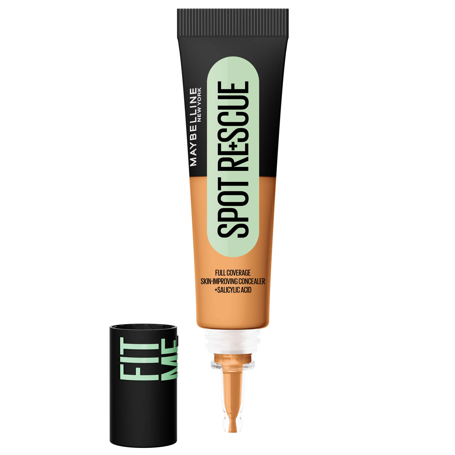 Maybelline Fit Me Spot Rescue Breathable Full Coverage Concealer - Shade 65, 15ml. Enriched with Salicylic Acid, Vitamin C and Glycerin for Blemish Correction and Radiant Skin