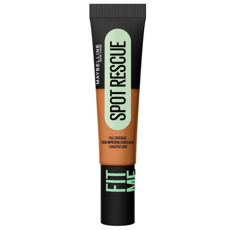 Maybelline Fit Me Spot Rescue Breathable Full Coverage Concealer - Shade 80, 15ml. Enriched with Salicylic Acid, Vitamin C and Glycerin for Blemish Correction and Radiant Skin