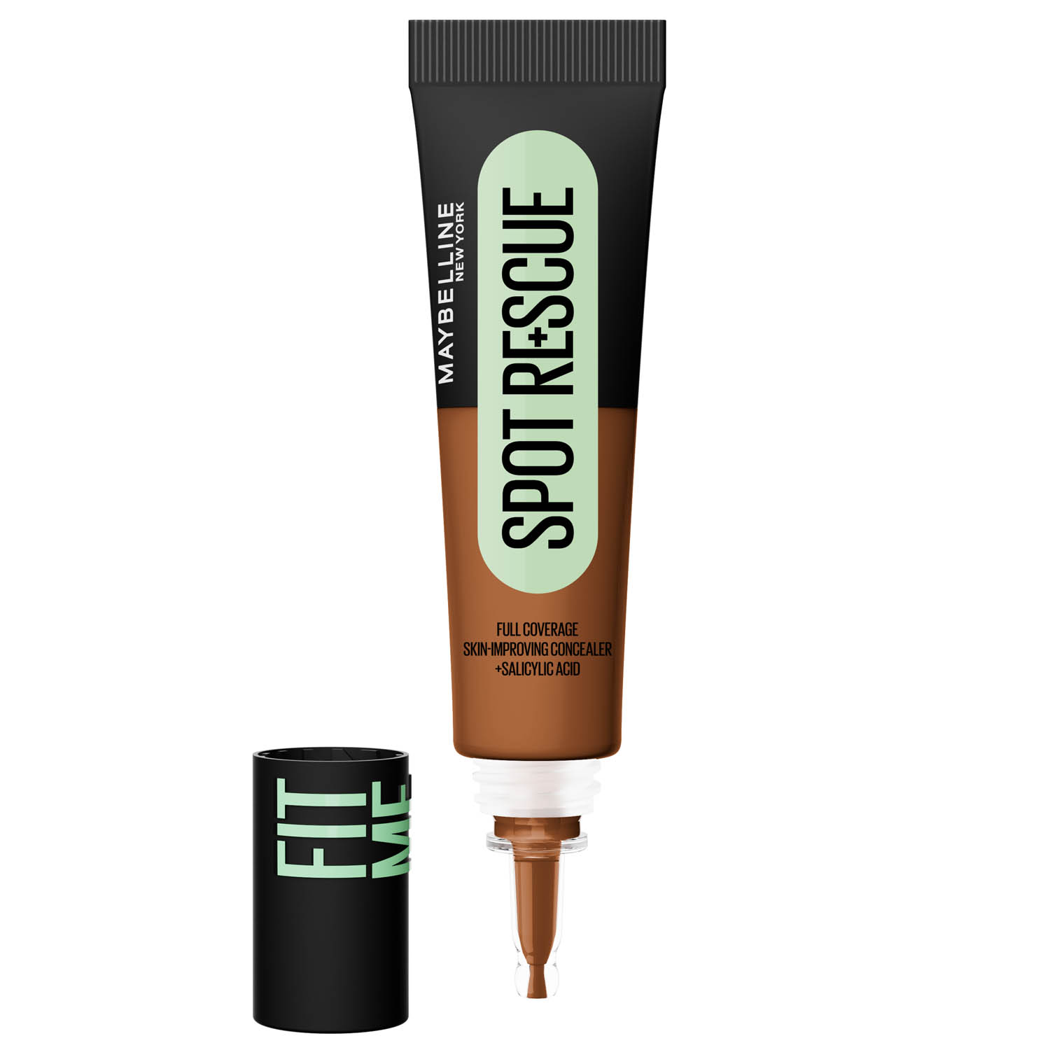 Maybelline Fit Me Spot Rescue Breathable Full Coverage Concealer - Shade 85, 15ml. Enriched with Salicylic Acid, Vitamin C and Glycerin for Blemish Correction and Radiant Skin