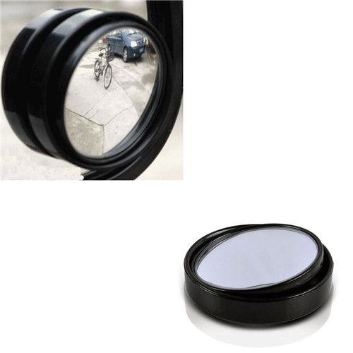 Car Styling Auto Motorcycle Blind Spot Rear View Mirror 360 Degree Adjustable Car Mirror Black