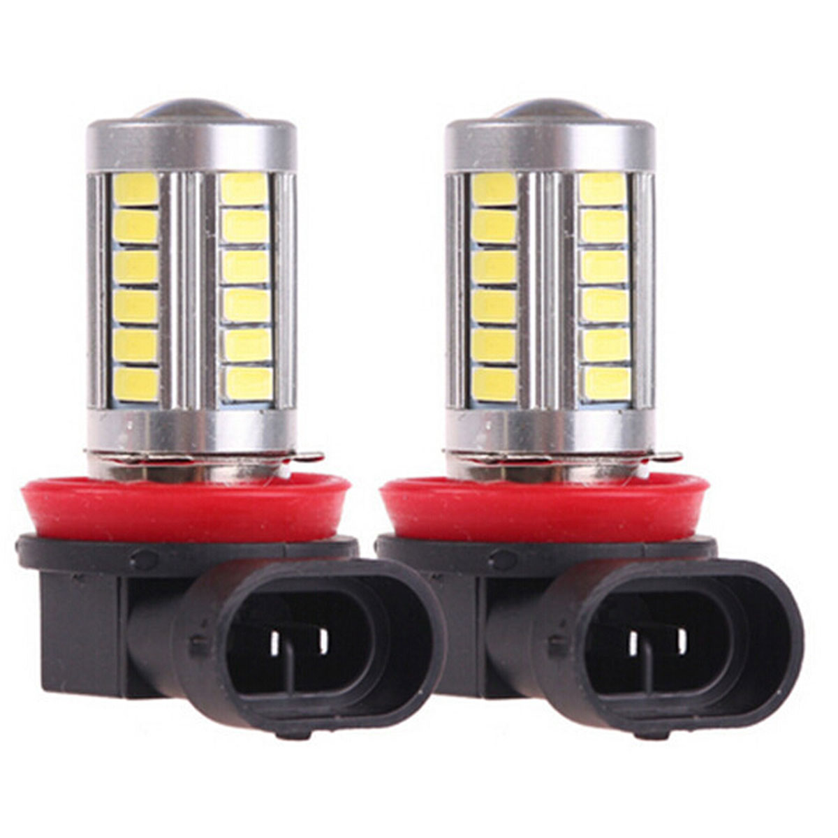 2X H8 5630 33SMD White High Power LED Light Bulbs Car Fog Driving Light