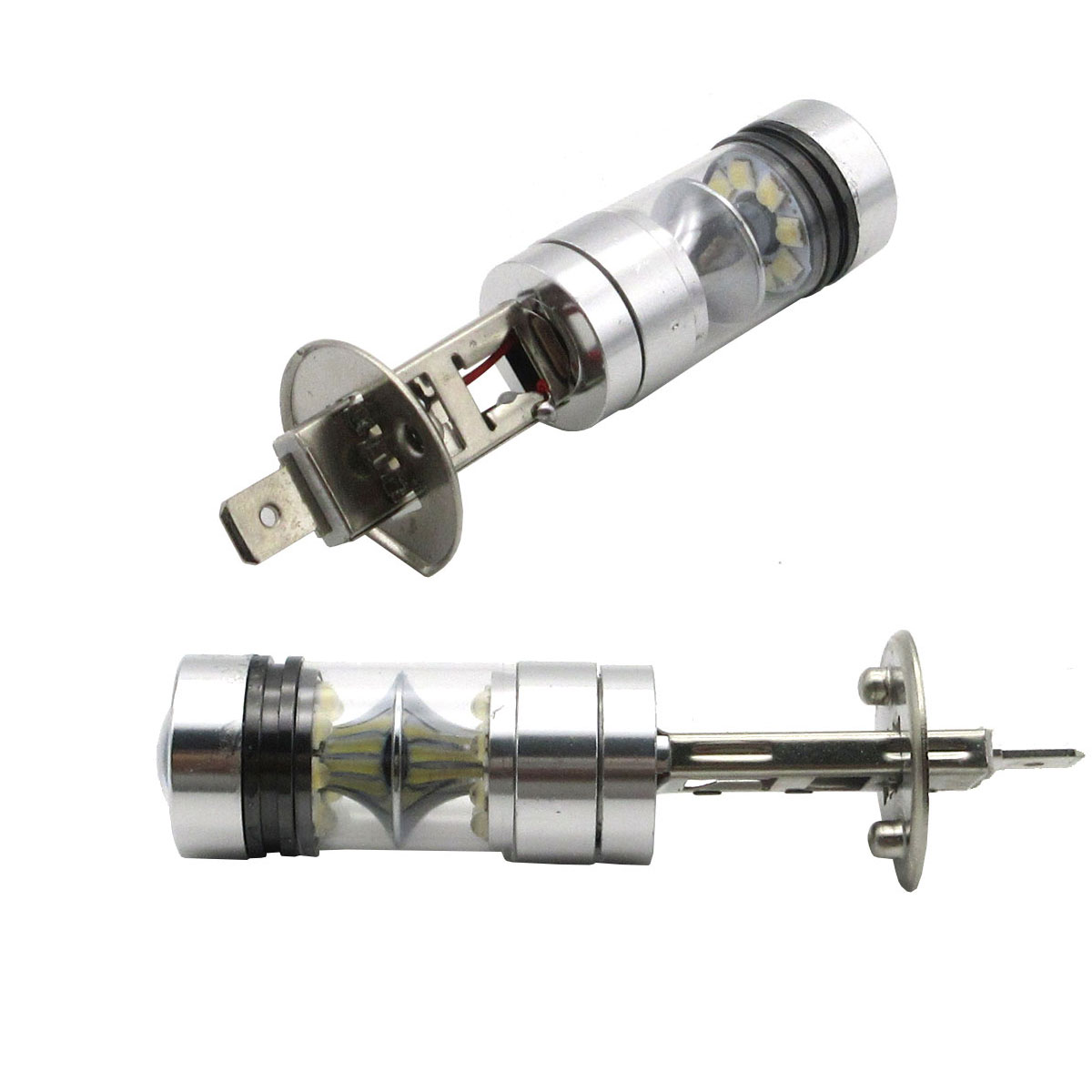2X H1 100W LED Car Vehicle Auto Fog  Light Lamp Bulb 12V White
