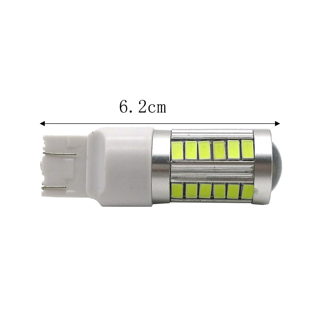 2x T20 5630 33SMD White High Power LED Light Bulbs Car Driving Light Stoplight Brake light
