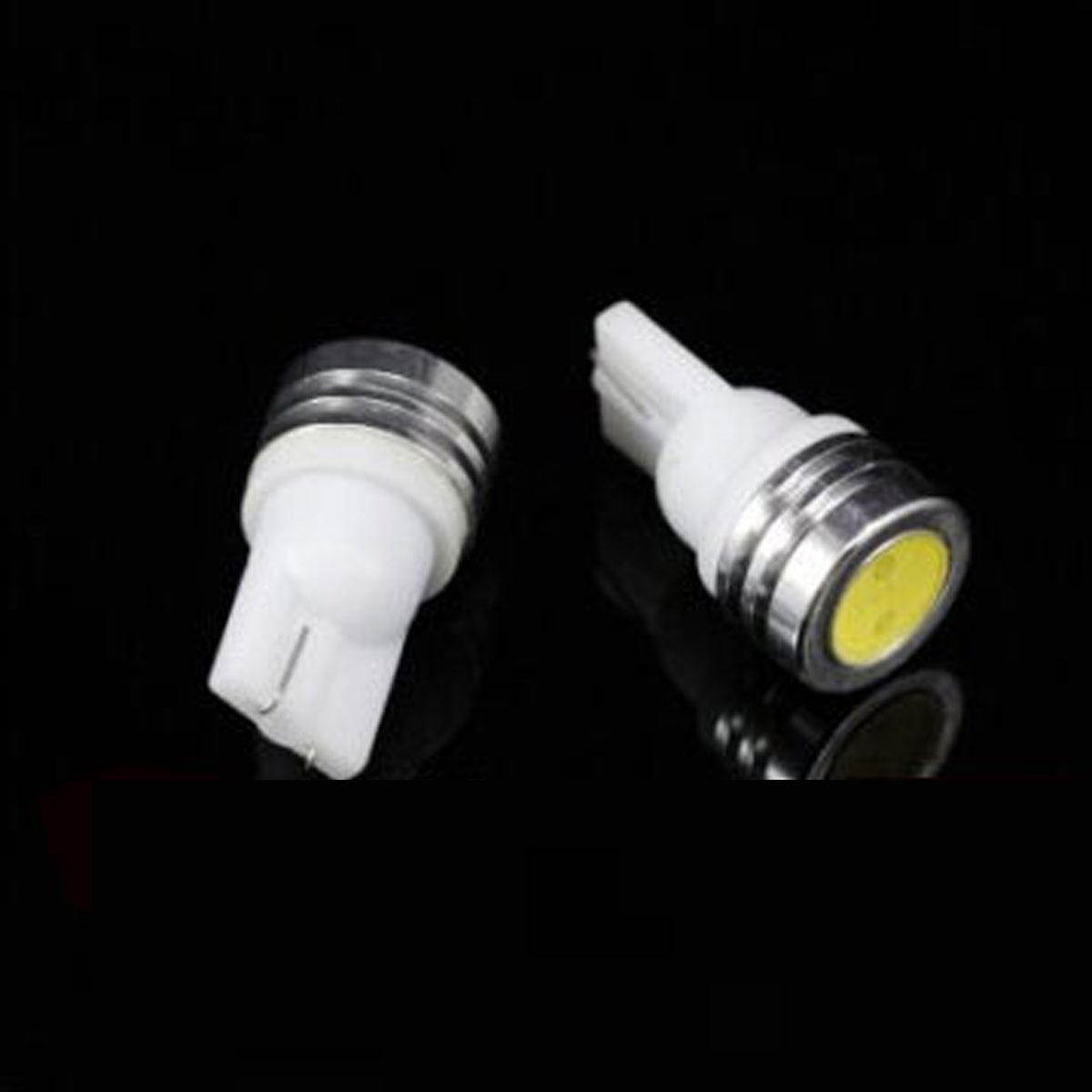 2X Universal 12V T10 1W White Led  Car Wide Light /Auto Reverse Light