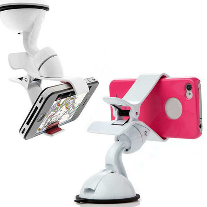 Universal Full 360Degree Rotation Car Holder Bracket Suction Cup Kit Holder For Phone/GPS