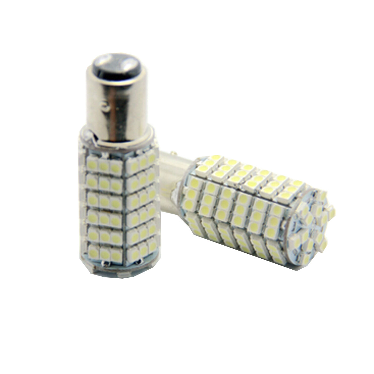 2X 1157 120SMD Car Turn Signal Reversing Light Bulb LED White Interior Parking Light