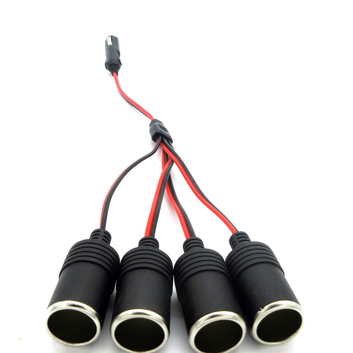 New 4 Ways Triple Car Cigaretter Lighter Splitter Female Socket Piug Power Adapter Connector