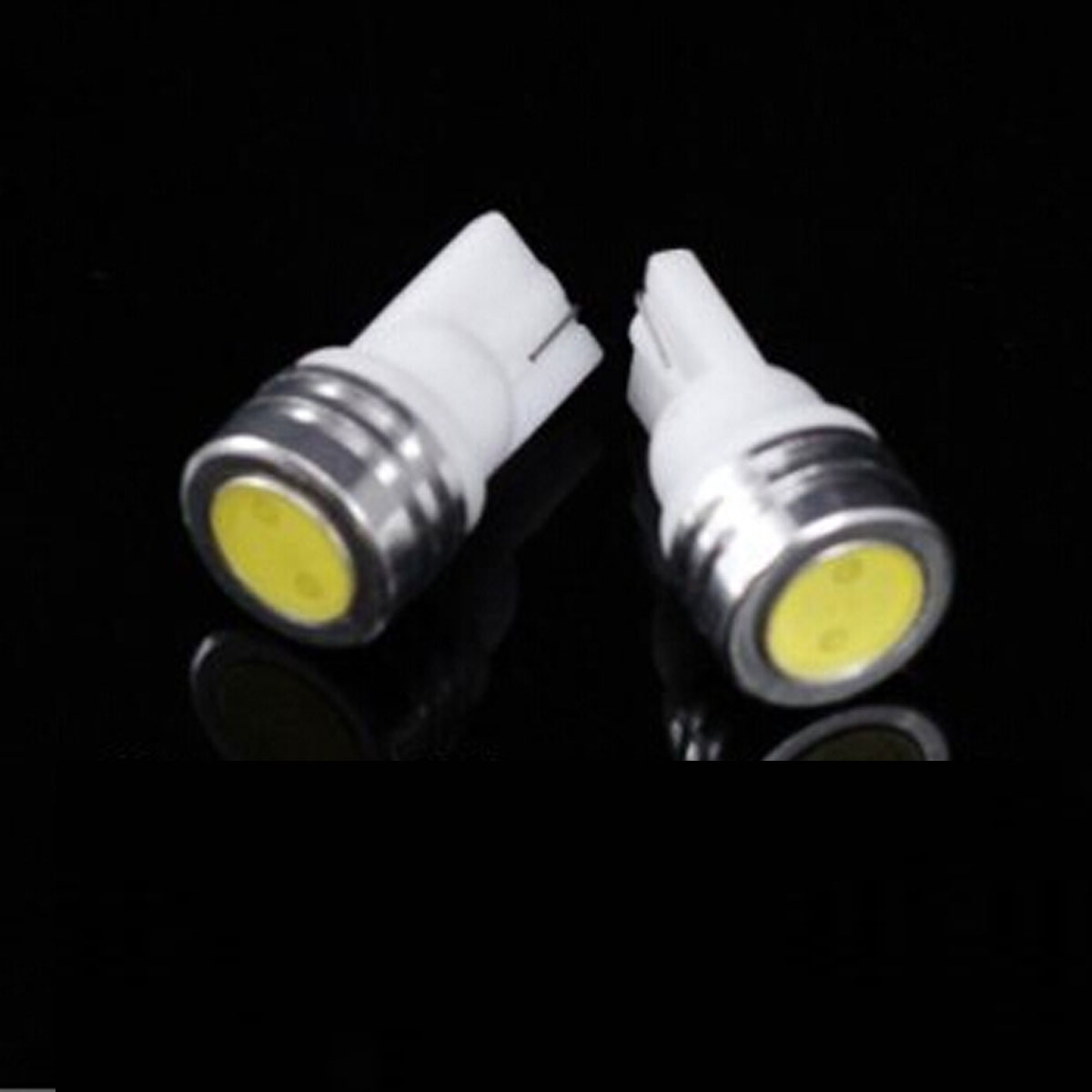 2X Universal 12V T10 1W White Led  Car Wide Light /Auto Reverse Light