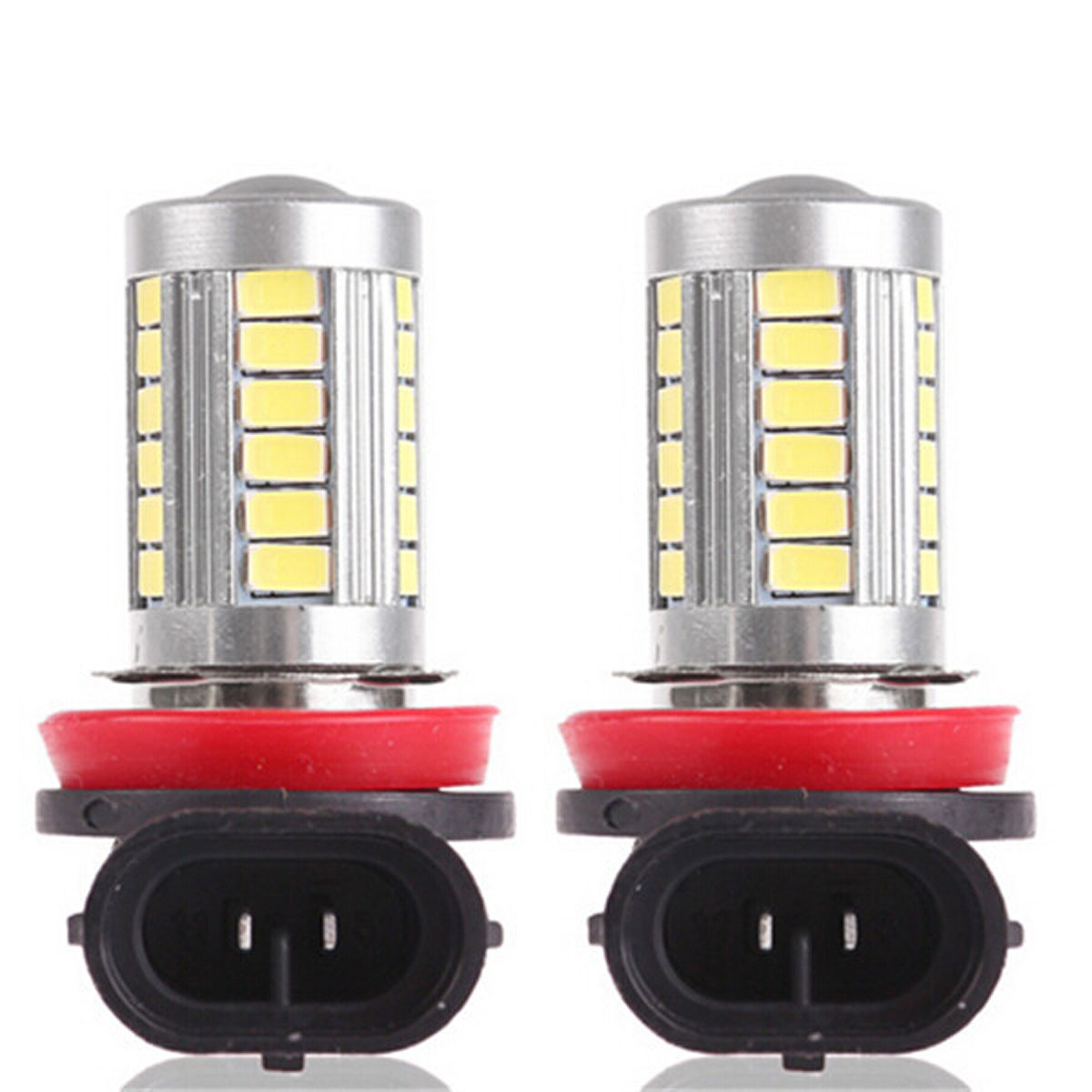2X H8 5630 33SMD White High Power LED Light Bulbs Car Fog Driving Light