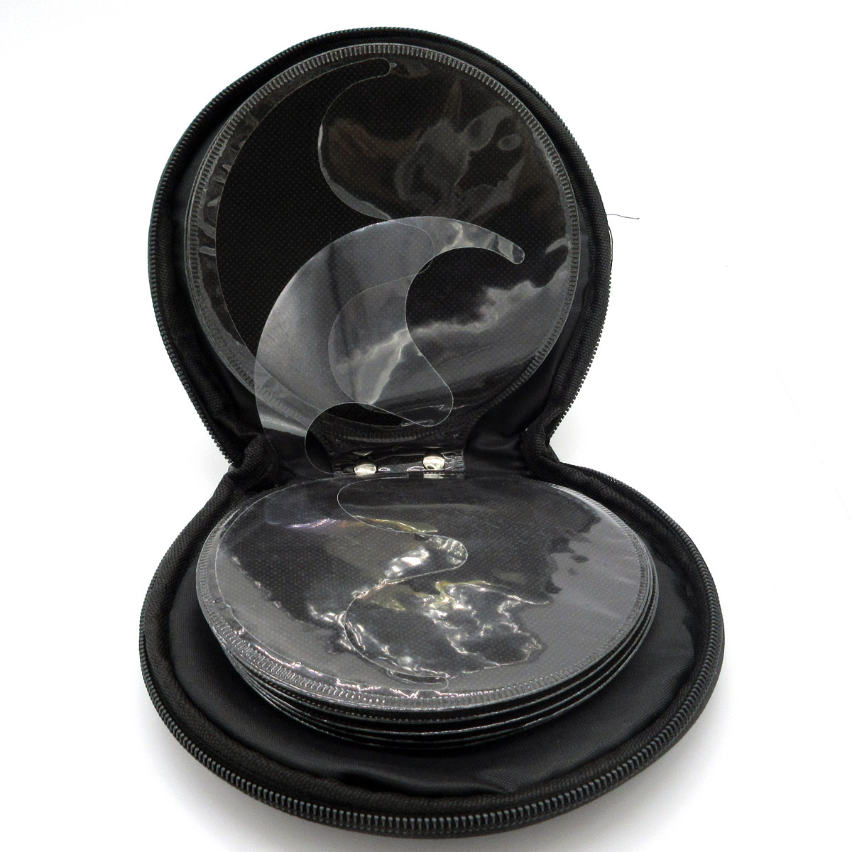 New Round Vehicle Auto Car CD Holder Bag Cover CD Disk Box Holder Storage Wallet for Car Home