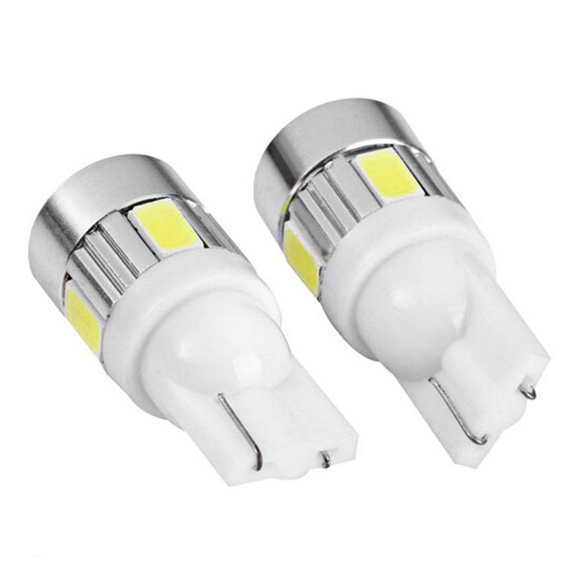 T10 W5W 194 5630 6SMD 6LED 6 Smd Led Wedge Auto Car Projector Lens Light Bulb Parking Light