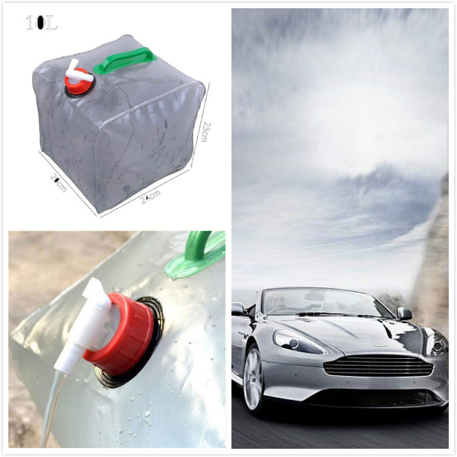 10L Ultra-light Folding Car Portable Collapsible Water Storage Bag Transparent Bucket Fishing Barrel