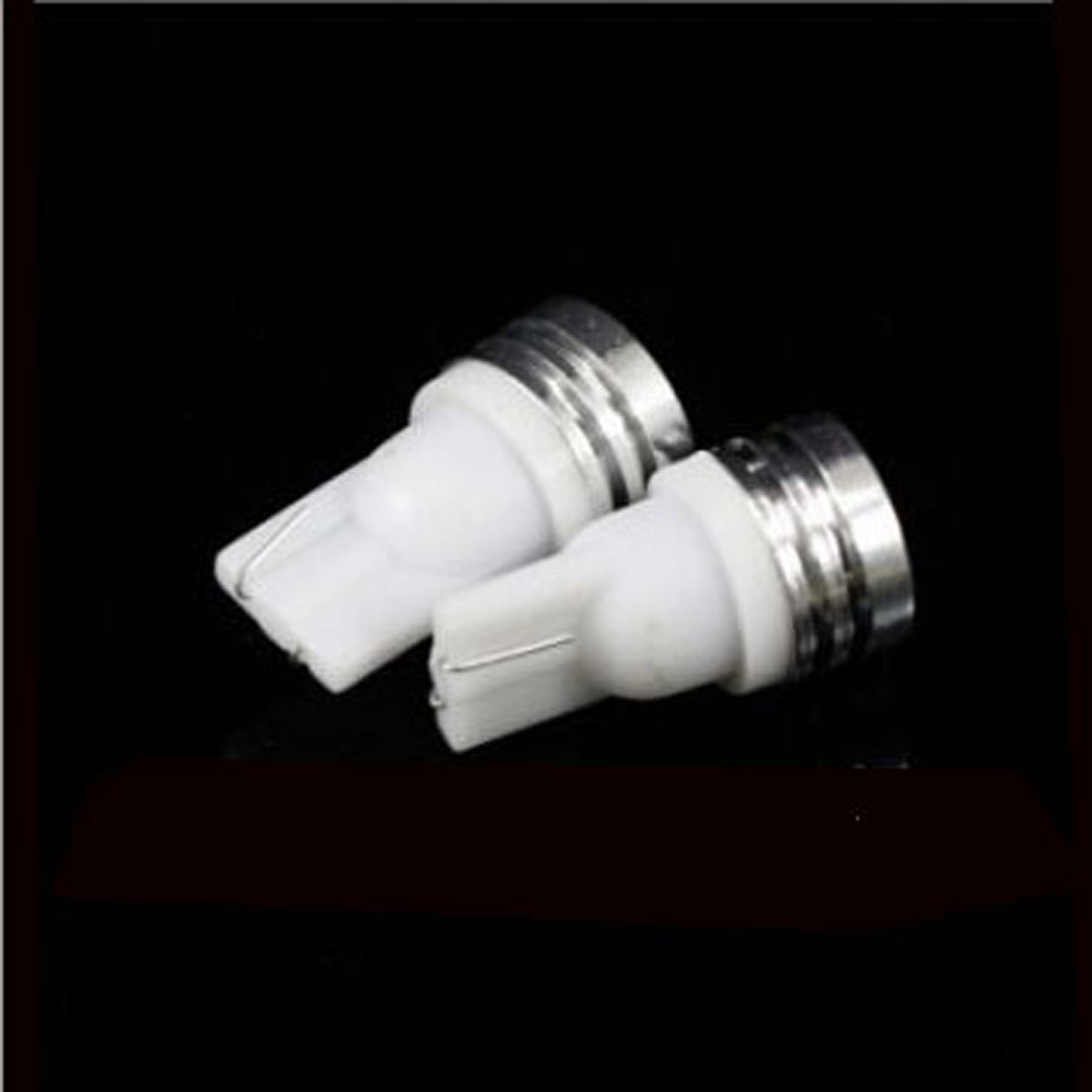 2X Universal 12V T10 1W White Led  Car Wide Light /Auto Reverse Light