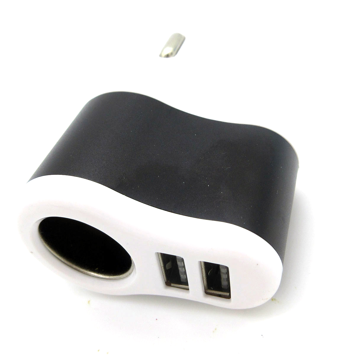 Black Fashion 3.1A Dual USB Car Charger with Cigaretter Charger Adapter for Phone MP3 PC Charger