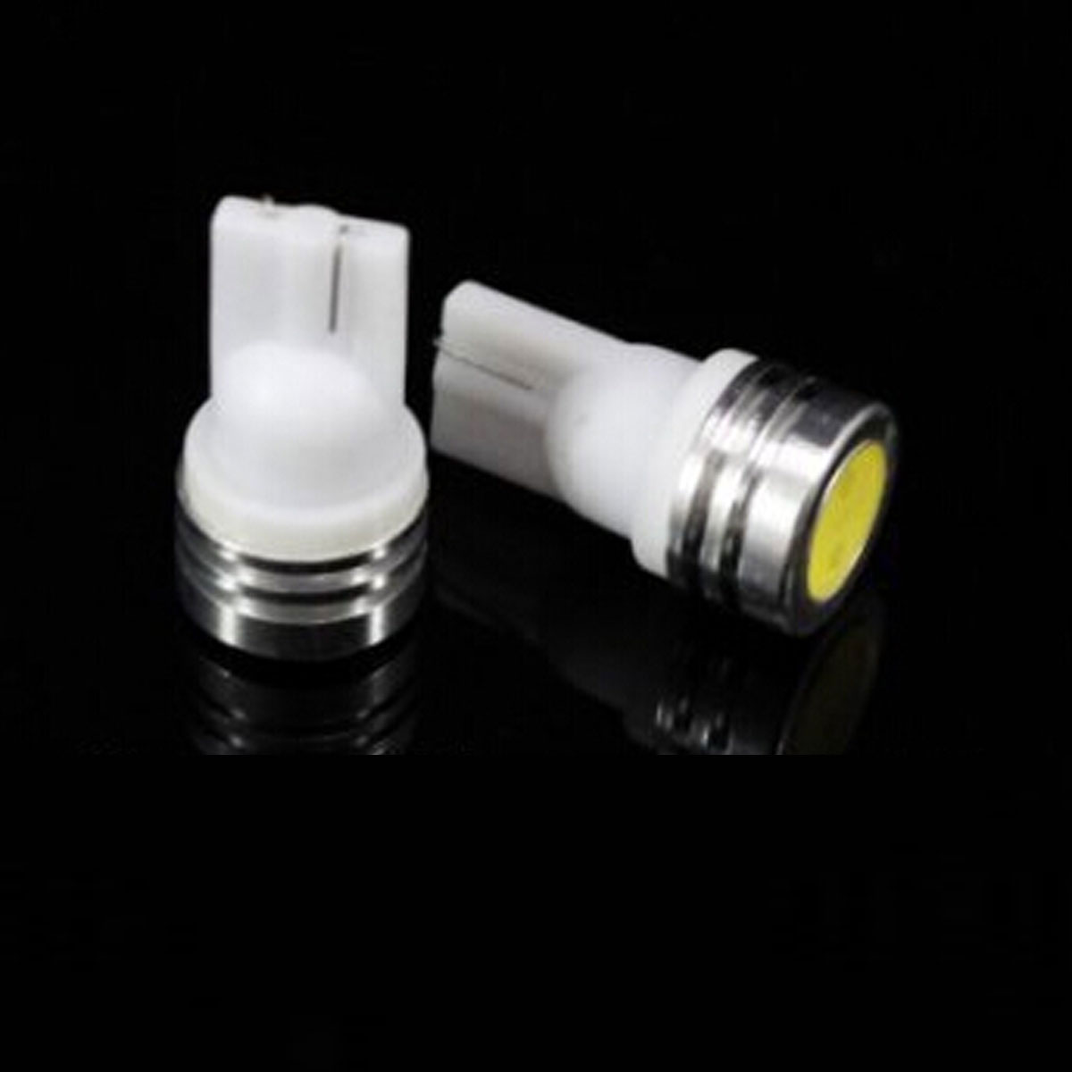 2X Universal 12V T10 1W White Led  Car Wide Light /Auto Reverse Light