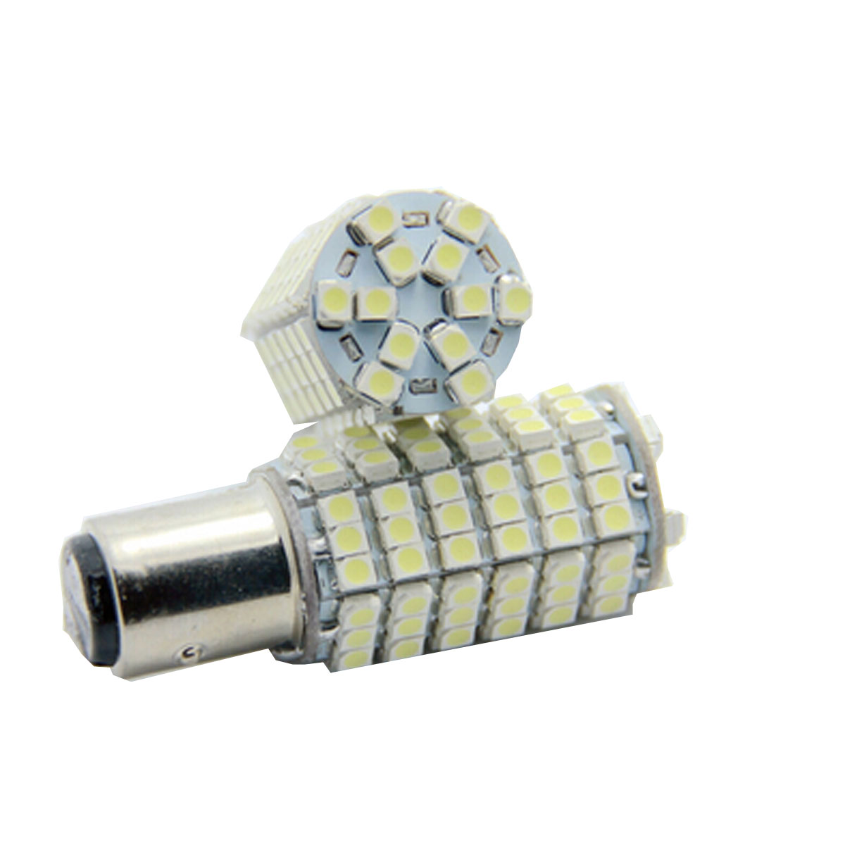 2X 1157 120SMD Car Turn Signal Reversing Light Bulb LED White Interior Parking Light