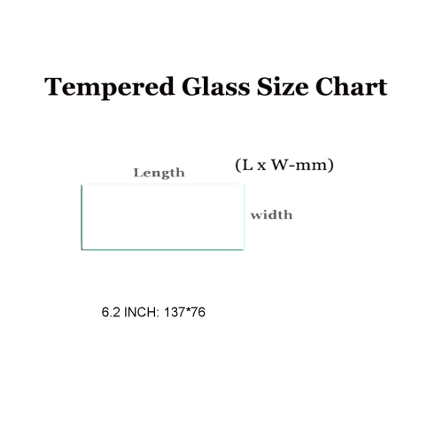 6.2 Inch 2.5D Edge Tempered Glass Screen Protector Cover for Car DVD GPS LCD Cover Guard