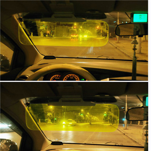 HD Car Sun Visor Goggle Day Night Anti-dazzle Anti Glare Mirror UV Blocker Sun Shade Fold Flip Visor