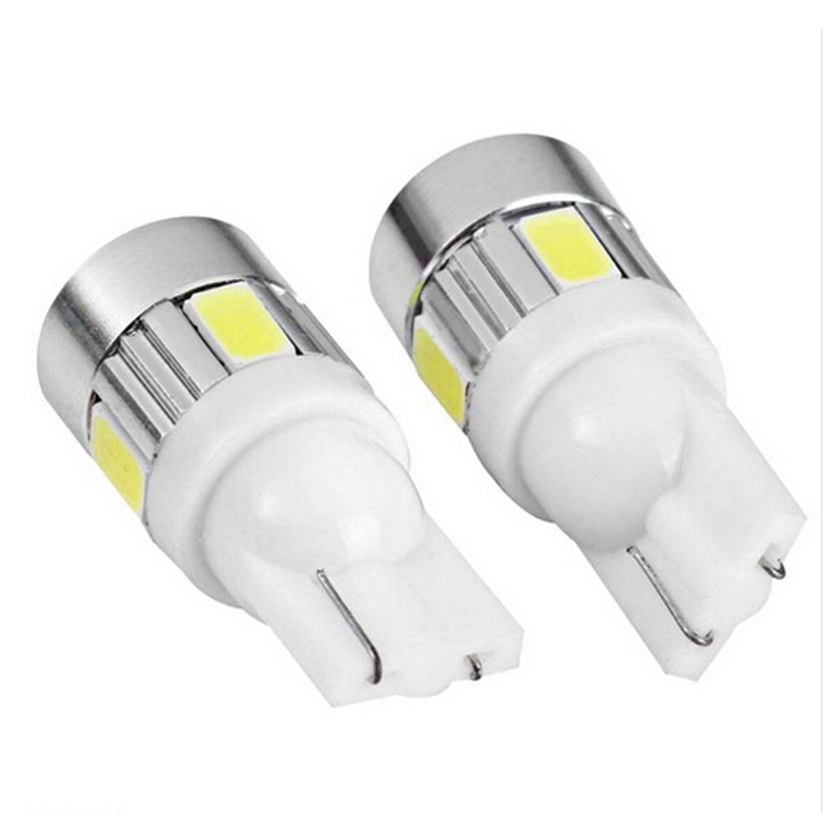 T10 W5W 194 5630 6SMD 6LED 6 Smd Led Wedge Auto Car Projector Lens Light Bulb Parking Light