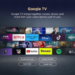TCL 55V6D 55" Inch 4K UHD Google Smart TV, HDR10+, Dolby Vision, Dolby Atmos, Dynamic Color, DTS Virtual:X, MEMC Motion Engine,Screen Mirroring, Netflix,YouTube, Prime Video, Voice Search(1YR WRTY)