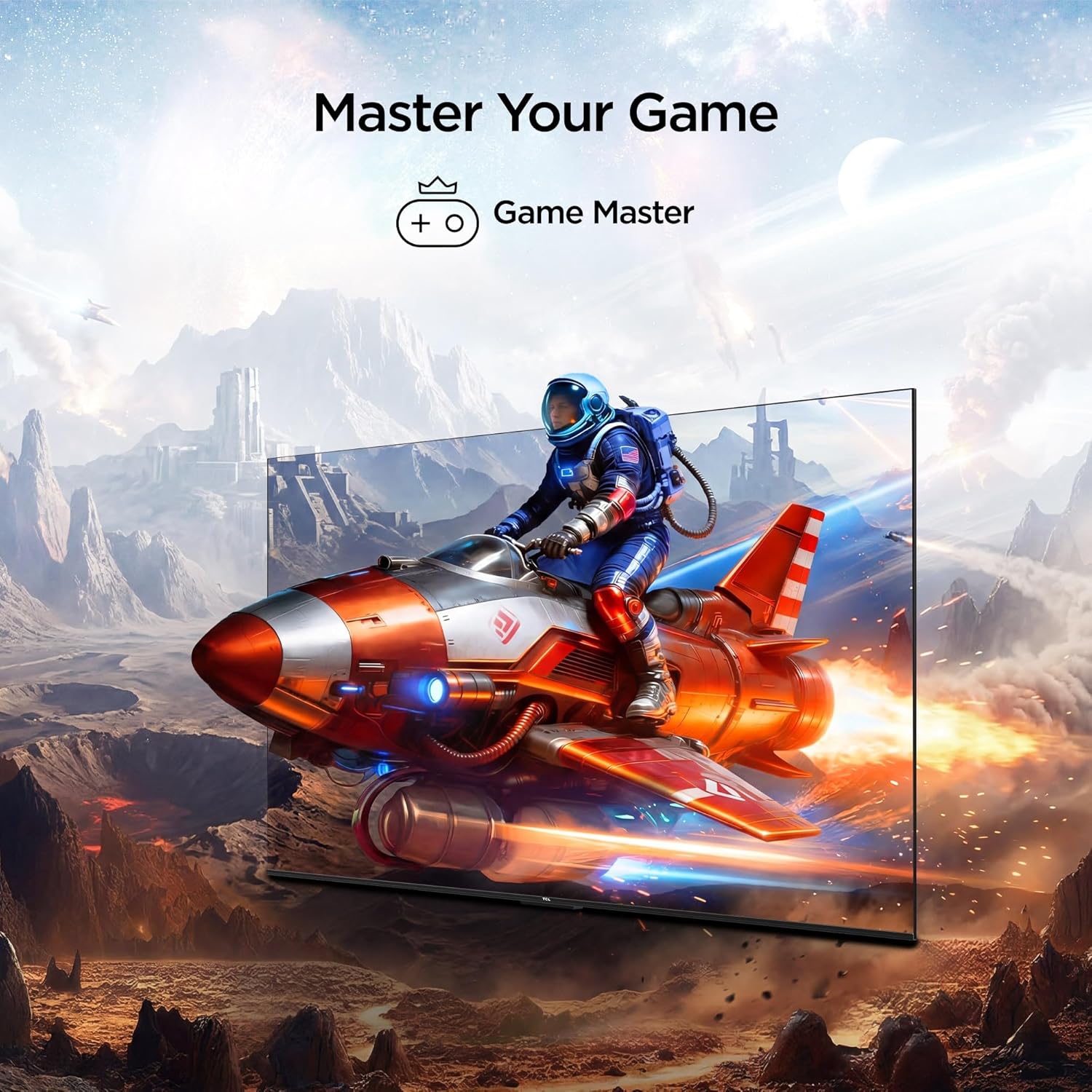 TCL 55V6D 55 Inch Google TV Smart Television, 4K Ultra HD Resolution, HDR10+, Dolby Vision, Dolby Atmos Audio, DTS Virtual:X, MEMCBluetooth, Voice Control, Game Master Mode+FREE 360 BRACKET+TV GUARD