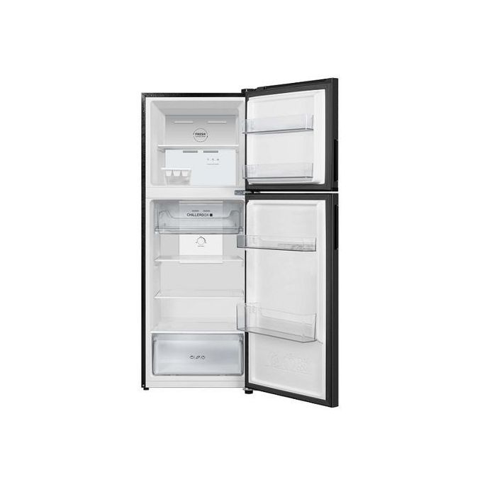 Haier HRF-239FA(KE) 211L No Frost Double Door Fridge, Twin Inverter Compressor, Multi Air Flow Cooling, Low Power Consumption, Dark Grey