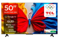TCL 50S5K 50 Inch QLED Google TV, Smart 2K Full HD Android Television, WiFi, Bluetooth, HDMI, USB, HDR10, Netflix, YouTube, Dolby Audio, ICAST Screen Mirroring+FREE 360 BRACKET+1 Year Warranty